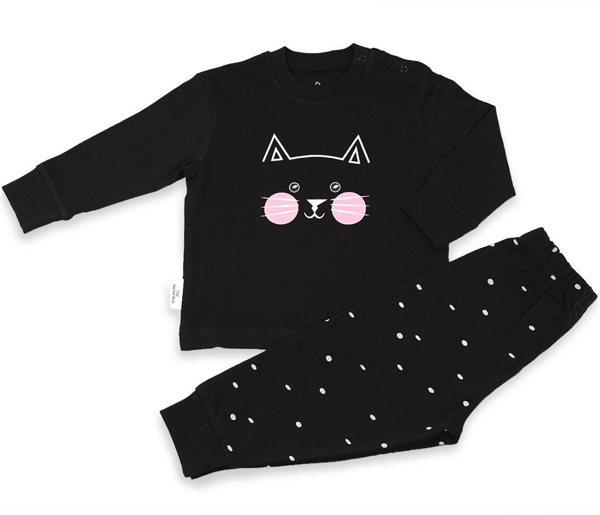 Frogs and Dogs Pyjama Kitty - Zwart