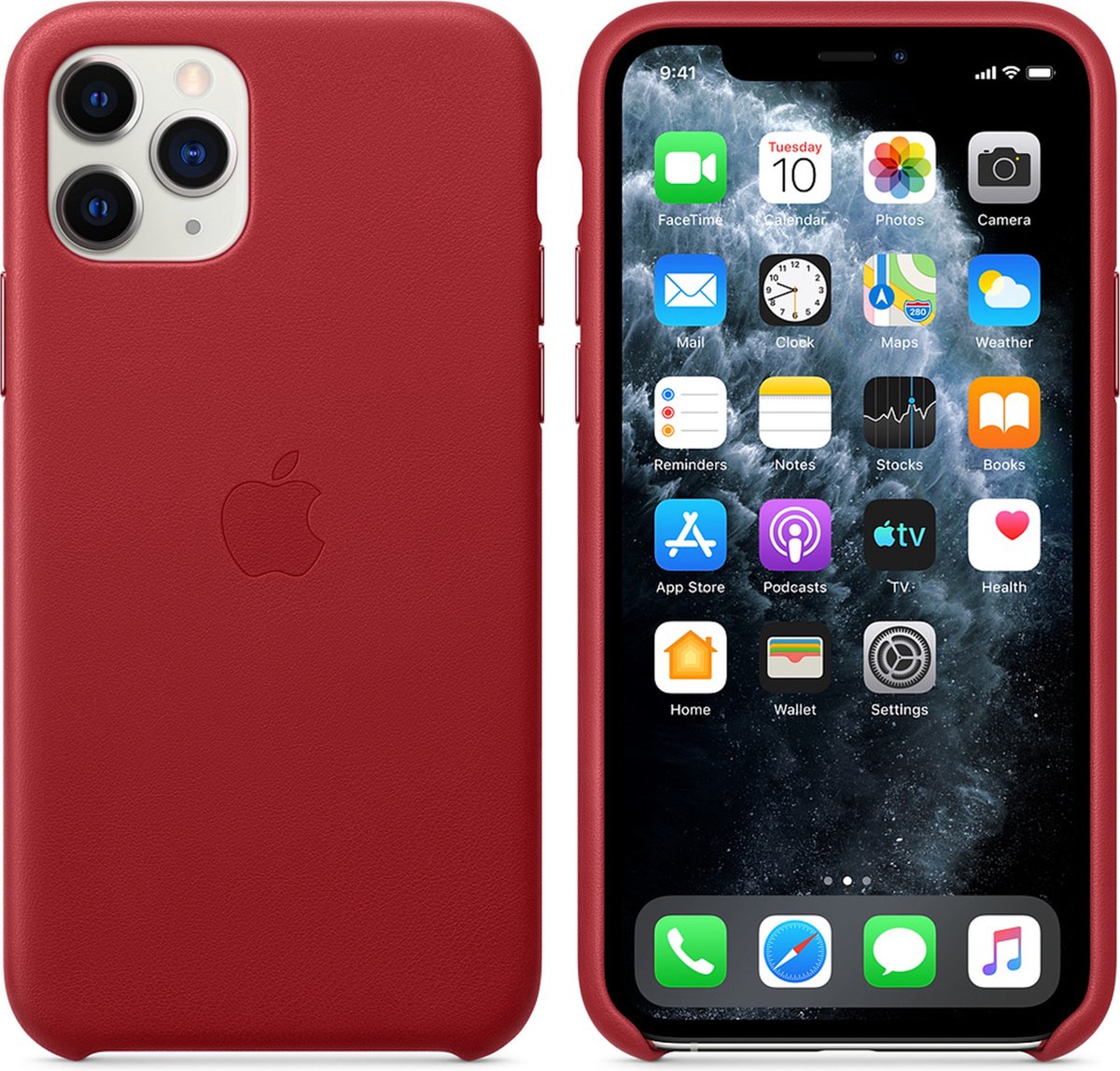 Apple - Leren Hoesje - iPhone 11 Pro - Rood