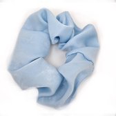 Scrunchie | satijn | scrunchie satijn | licht blauw| haaraccessoires |