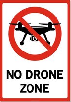Bordje - Verboden voor drones - No Drone Zone