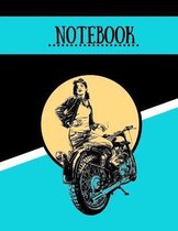 Notebook: Road Trip Motorcycle Travel Writing Gift - Lined NOTEBOOK, 130 pages, 8.5 x 11