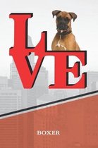Boxer: Dog Love Park Isometric Dot Paper Notebook Book Is 120 Pages 6x9