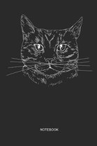 Notebook: Cat notebook gift for cat fans, cat lovers and cat owners, women and men who love a cats 110 pages with dot grid for w