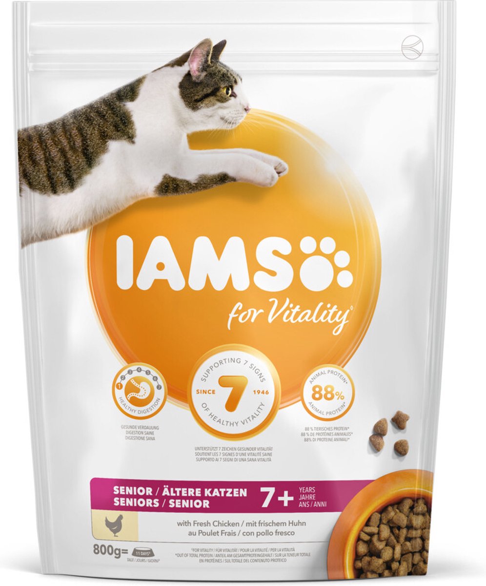 IAMS IAMS Kat Senior Kip - 5 x 800 gr - Voordeelverpakking