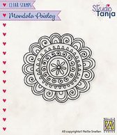 CSMAN009 Clear Stamp Nellie Snellen - Mandala Paisley - studio Tanja - flower - stempel bloem motief