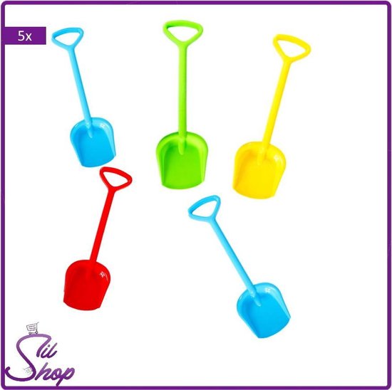 5x Diverse kinderschep 57cm | Strand, Schep, Speelgoed | bol