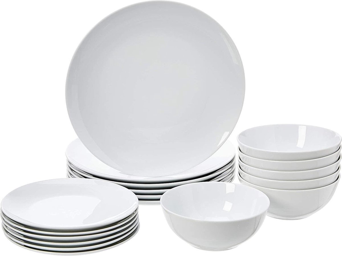 Ikea Servies 18-delig Voor 6 personen - witte borden - Keuken - 3 verschillende... | bol.com