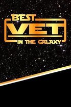 The Best Vet in the Galaxy: Isometric Dot Paper Notebook Book 120 Pages 6''x9''