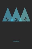 Notebook: MTB Mountain Bike Notebook Mountain Bike Gift for cyclists, kids, men and women who love cycling, mountain biking and