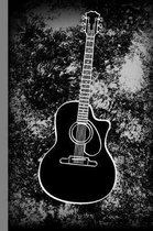 Guitar Grunge: Guitarist Instrumental Gift for Musicians (6x9) Music Notes Paper
