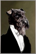 JUNIQE - Poster met kunststof lijst Eluf -30x45 /Wit & Zwart