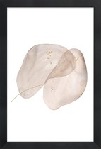 JUNIQE - Poster in houten lijst Beneath The Surface I -40x60 /Ivoor &