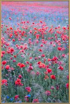 JUNIQE - Poster met kunststof lijst Poppy Seed Heaven -13x18 /Groen &