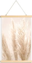 JUNIQE - Posterhanger Pampas Reed 8 -30x45 /Ivoor & Wit