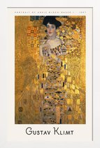 JUNIQE - Poster in houten lijst Klimt - Portrait of Adele Bloch-Bauer