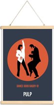 JUNIQE - Posterhanger Daddy-O Poster 2 -20x30 /Blauw & Oranje