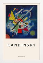 JUNIQE - Poster in houten lijst Kandinsky - Blue Painting -30x45