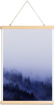 JUNIQE - Posterhanger Bluescape 2 -30x45 /Blauw & Wit