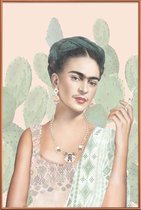 JUNIQE - Poster met kunststof lijst Couture Mexicaine -40x60 /Groen &