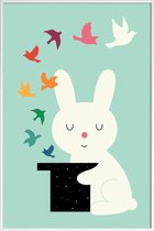 JUNIQE - Poster in kunststof lijst Magic Of Peace -30x45 /Kleurrijk