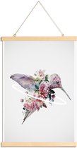 JUNIQE - Posterhanger Kolibri -30x45 /Kleurrijk