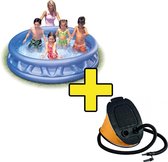 Intex Soft Pool Zwembad inclusief 5 liter Pomp - Voetpomp - Opblaaszwembad - 188 x 46 cm
