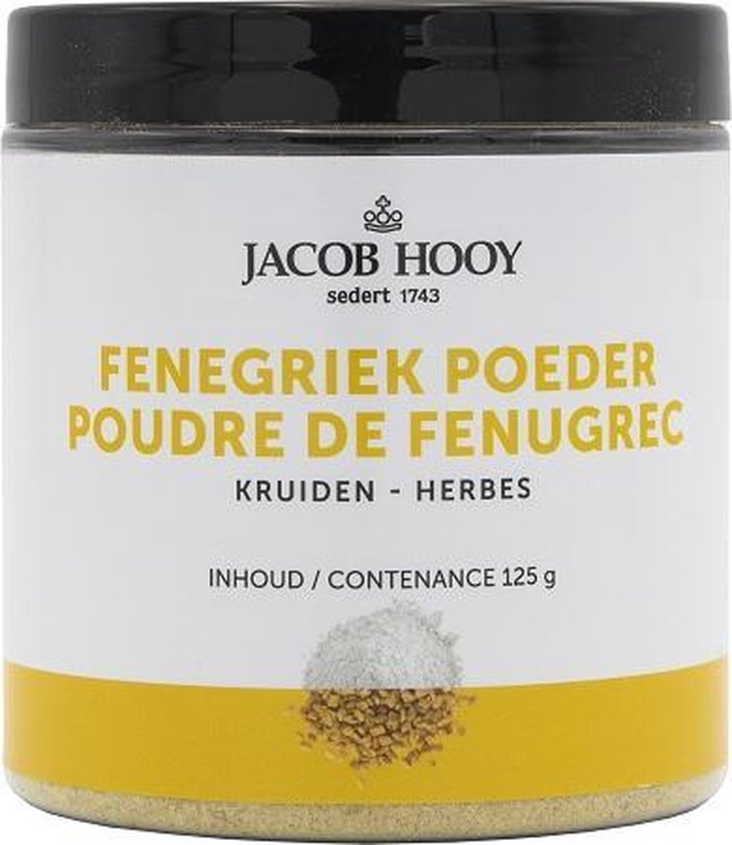 Jacob Hooy Fenegriekzaad gemalen pot 125 Gram