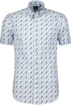 Jac Hensen Overhemd - Modern Fit - Blauw - 4XL Grote Maten