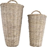 Plantenmand Wilgen Grijs Lang Set