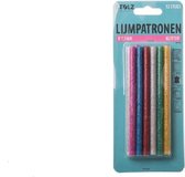 Lijmpatronen / Lijmsticks / Lijm Patronen / Lijmpistool 7,5mm - 12 stuks - Lijmpatroon Glitter gekleurd