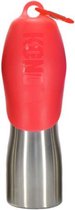 Kong - H20 - Waterfles voor honden - Rood - RVS - 700ML