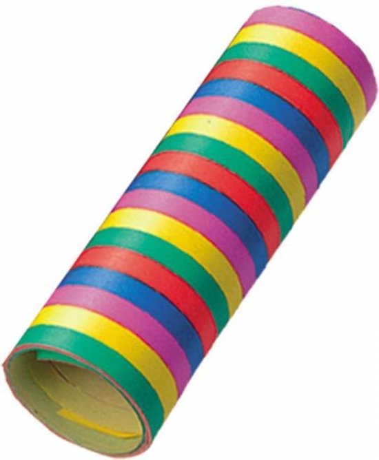Globos Serpentine Regenboog 4 Meter Papier Multicolor 20-delig