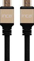 INCA - IHD-05TX HDMI TO HDMI - 5 meter - 4K - 4096x2160p - HDMI version 2.0 Goud verguld.