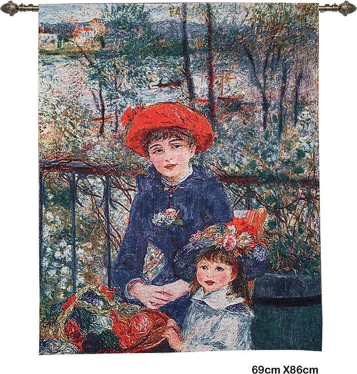 Signare Wandkleed – Two sisters – Twee zusjes – Pierre-Auguste Renoir multi