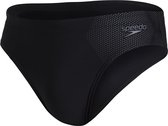 Speedo Tech Placement 7cm Zwembroek Heren - Zwart Grijs - Maat 8