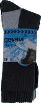 (3 paar) Gevavi Workwear - GW83 Thermo Werksokken - Thermosokken - Zwartgrijs - Maat 43/46