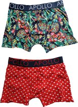 Apollo - boxershort heren - 2 - Pack - Print - Maat M