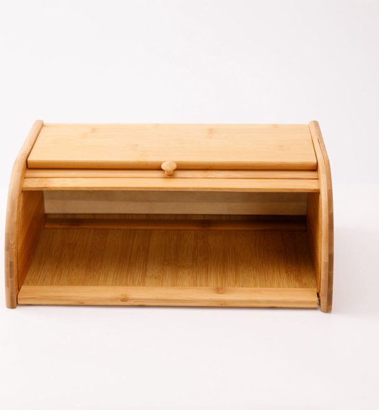 Boîte à pain en Bamboe avec couvercle coulissant - Boîte à pain Luxe et durable pour pain frais