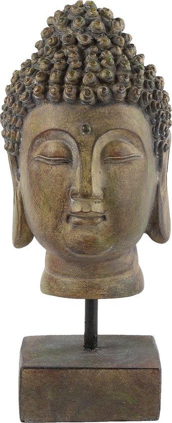 Decoratief beeld of figuur Boeddha Op Voet Basma Goud 25 cm