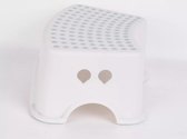 Opstap krukje - krukje - Opstapje - WC Kinderhulp - Toilettrainer - Antislip Krukje - Wit/Grijs - Antislip Krukje - WC Krukje - Kinder Opstapjes - Wc Trainer Wit - Eerste Opstapje