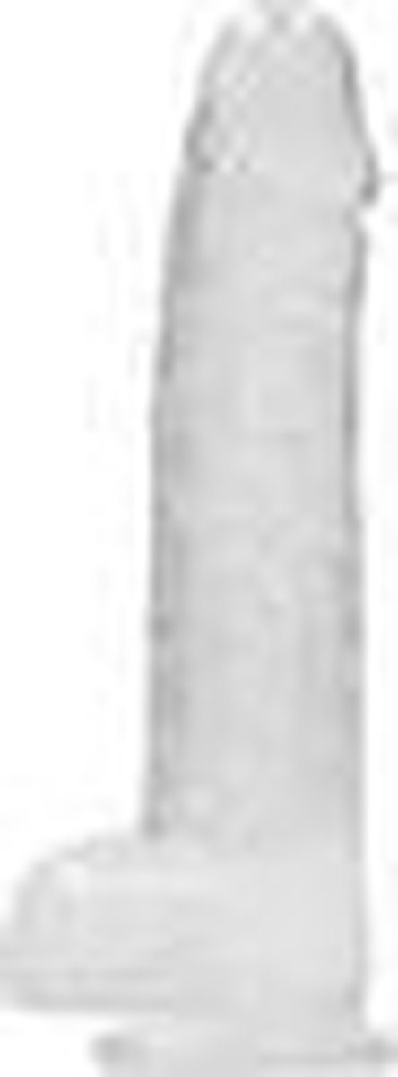 Goedkoopste 7 / 18 cm Realistic Dildo With Balls - Transparent