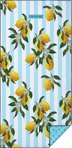 LAY ON ME® Lemon Blush - XXL Strandlaken 100x200 cm - lichtgewicht strandhanddoek - zandvrij badlaken - microvezel reishanddoek