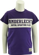T-shirt kids paars Anderlecht Royal Sporting Club maat 158/164 (13 a 14 jaar)