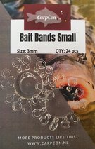 Bait Bands - Small - 0.3cm - 48 stuks - Transparant - Pellet Band - Elastiekjes Oppervlakte Vissen Karper