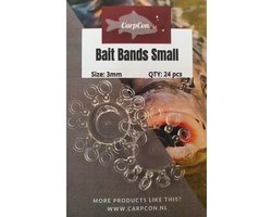 Bait Bands - Small - 0.3cm - 48 stuks - Transparant - Pellet Band - Elastiekjes Oppervlakte Vissen Karper