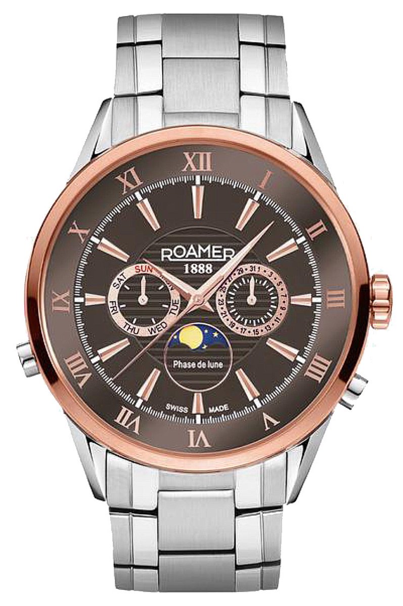 Roamer Superior Moonphase 508821-47-53-50 mannen horloge