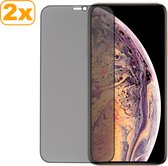 iPhone Xs Max - Super Edge to Edge Edition - Privacy - Screenprotector - 3 stuks