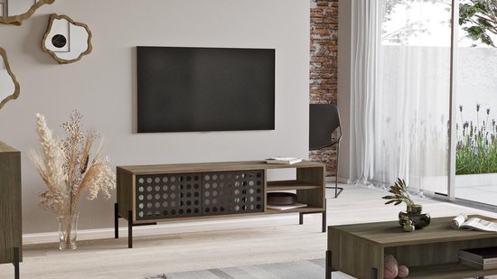 Claus & Clyde© - Meubelset Tv-meubel en Salontafel Set - Industrieel | bol.com