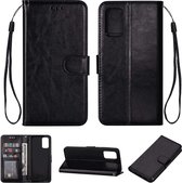 Samsung Galaxy S21 Hoesje - Leer Portemonnee Book Case Wallet - Samsung Galaxy S21 - Zwart