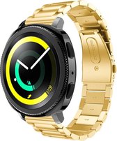 Stalen Smartwatch bandje - Geschikt voor  Samsung Gear Sport stalen band - goud - Horlogeband / Polsband / Armband